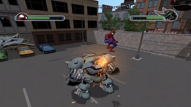 Прохождение Ultimate Spider-Man #03- Битва с Носорогом