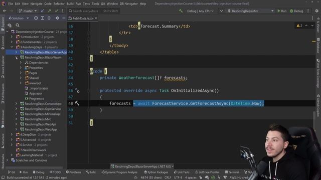 37. Resolving dependencies in Blazor