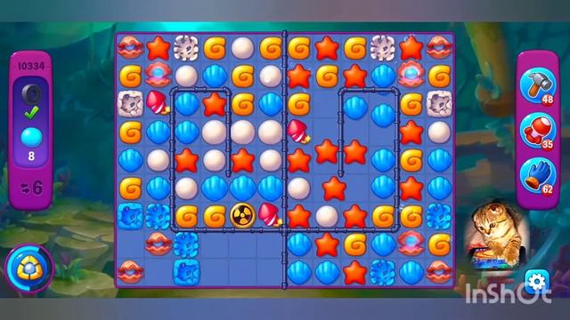 Fishdom,10334 level,no Booster-10334 уровень,без бустеров.