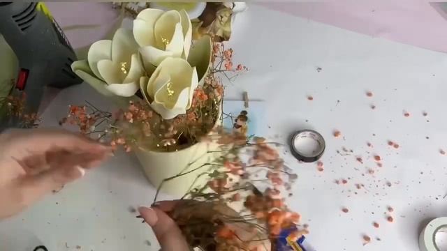 Мастер-класс «Весенние тюльпаны» от школы  @ValentinFlowers ЧАСТЬ 3 Декор к 8 марта своими руками