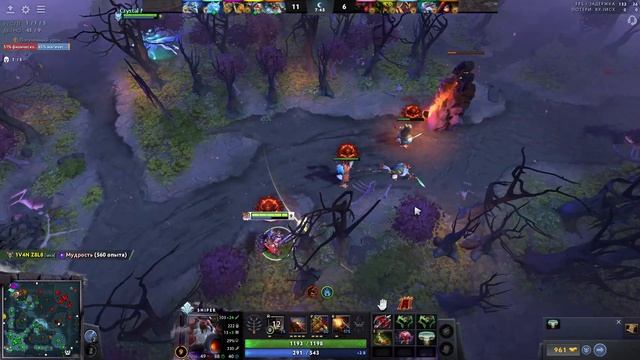 Спокойная игра на снайпере| Dota 2