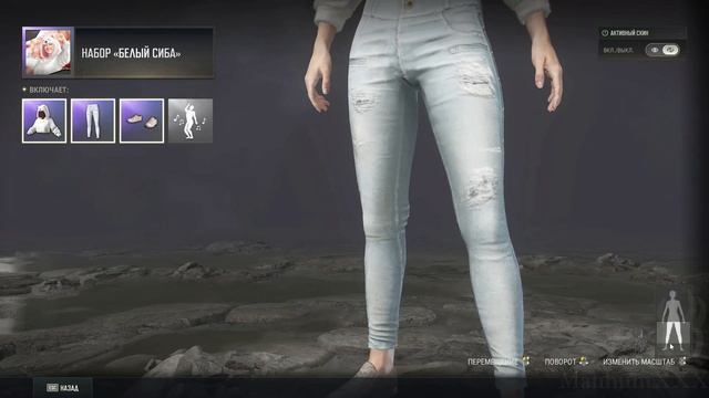 Оттиск Набор Белый Сиба \ White Siba PUBG PLAYERUNKNOWNS BATTLEGROUNDS