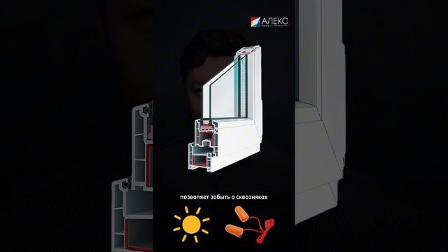 Профиль ПВХ Aero Brusbox 60. Пластиковые окна в Минске. #окна #