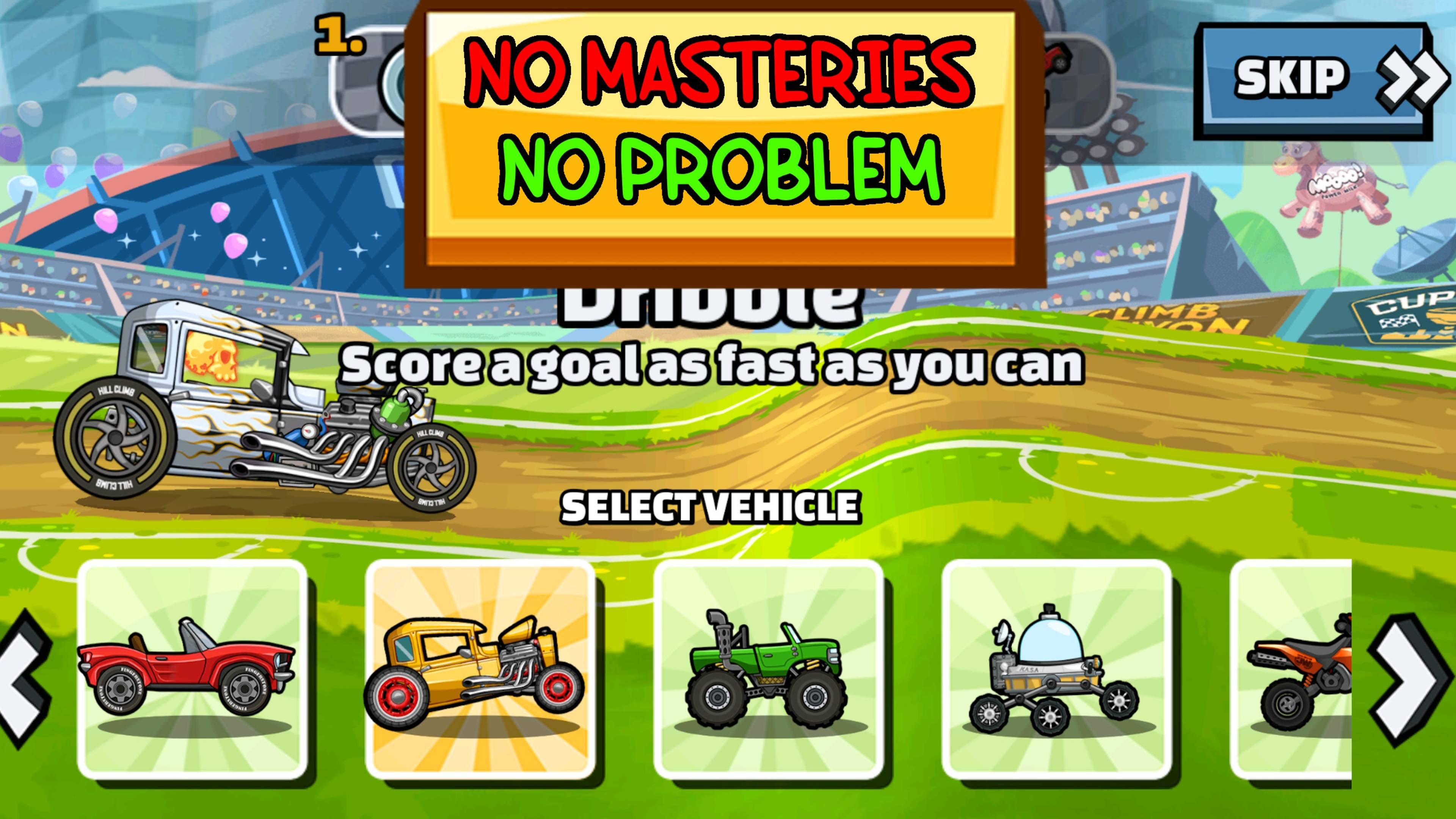 🎮 TACTIC NO MASTERIES 🎮 (Carded) - Hill Climb Racing 2