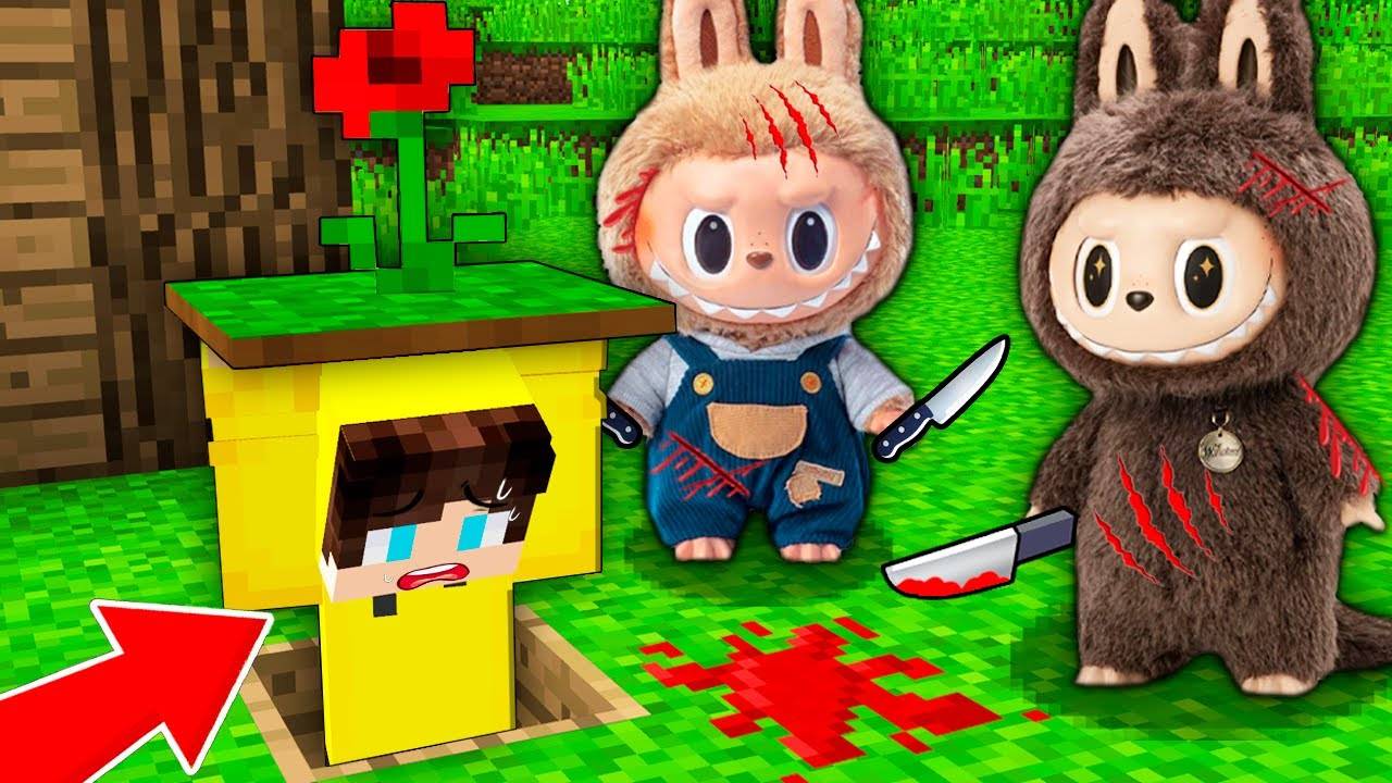 ИГРУШКИ ЛАБУБУ ОХОТЯТСЯ НА МЕНЯ В МАЙНКРАФТ!