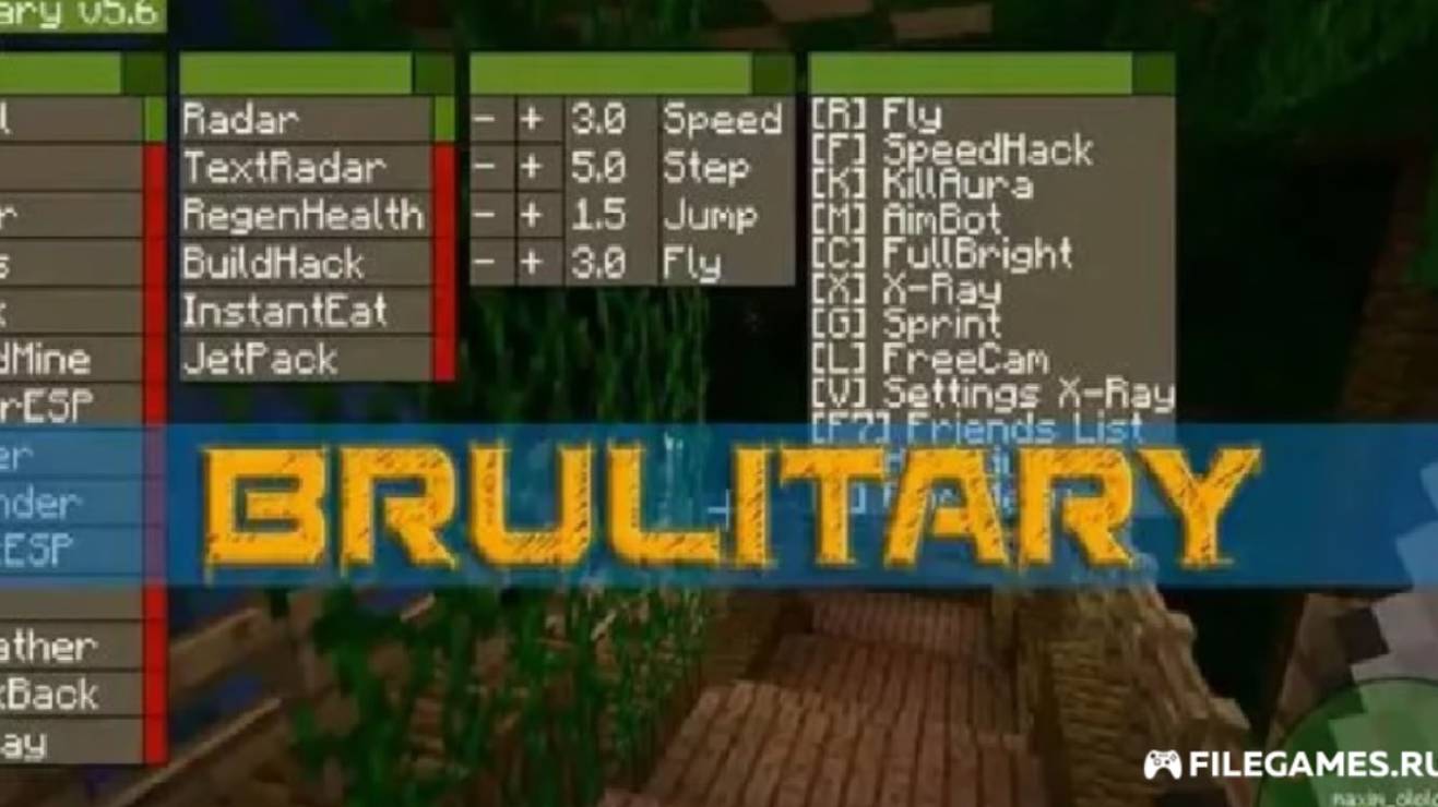Обзор Чита BRULITARY на Minecraft | Майнкрафт
