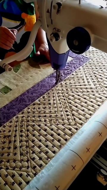 Стежка для Ларисы #patchwork #стежка #freemotionquilting #quilting #quilt