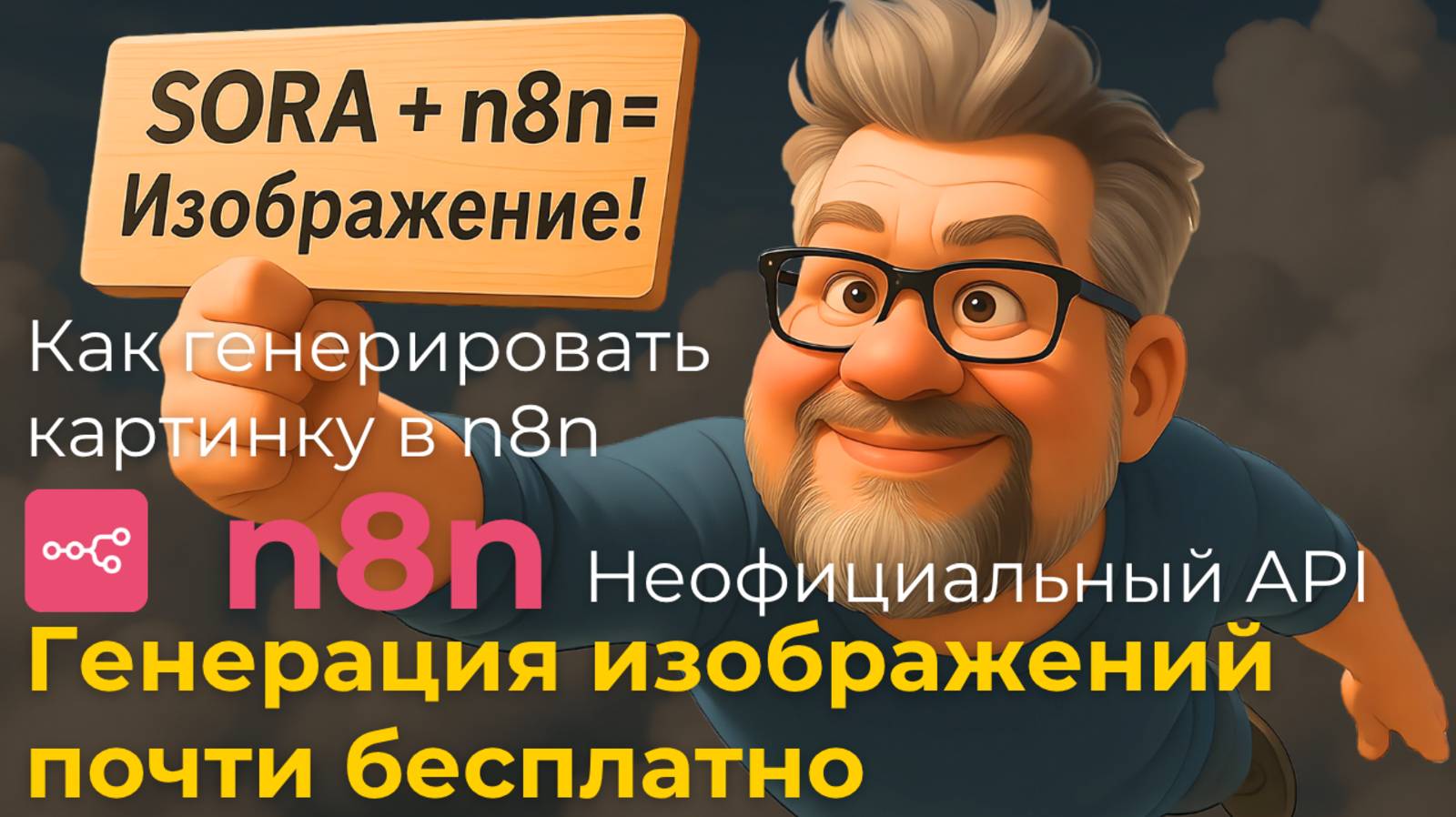 Как генерировать картинку в n8n / Нейросеть SORA почти бесплатно! Неофициальный API.