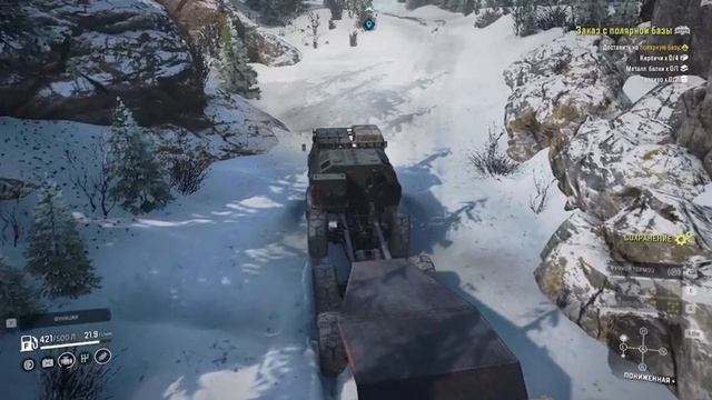 SNOWRUNNER Аляска Заказ с полярной базы