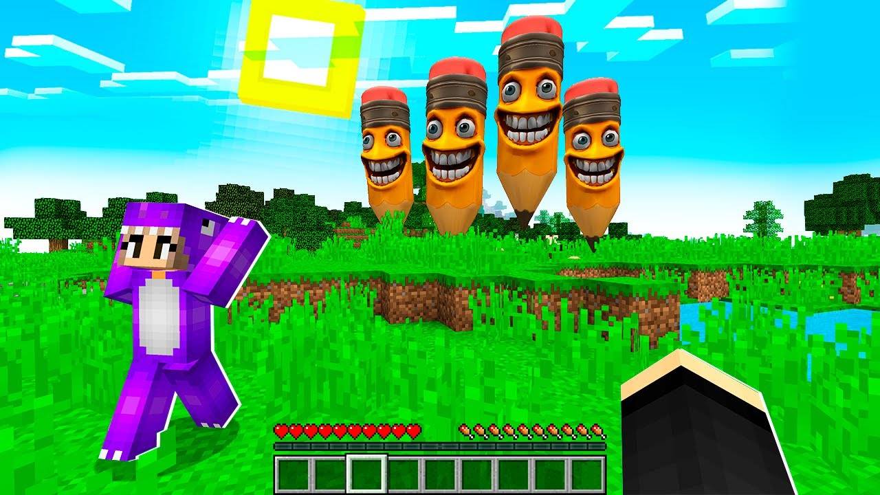 ВЫЖИВАНИЕ В МИРЕ ПЕНСАХУР В МАЙНКРАФТ! ЕНОТИК И ФИАЛКА PENSAHUR MINECRAFT
