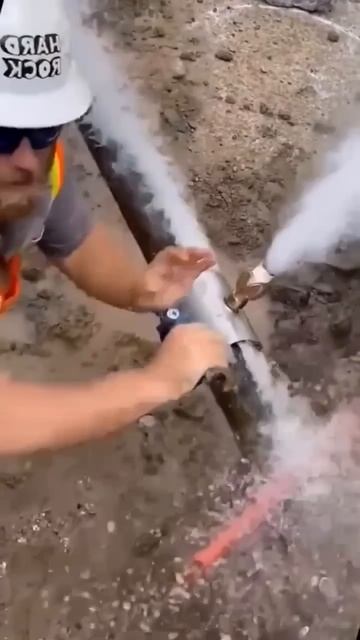 Water Pipe Burst with High-Pressure Leak #shortsvideo