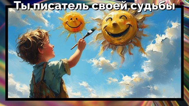 Ты писатель своей судьбы