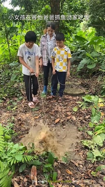 Man Finds Something Huge in Water Pit #shortsvideo