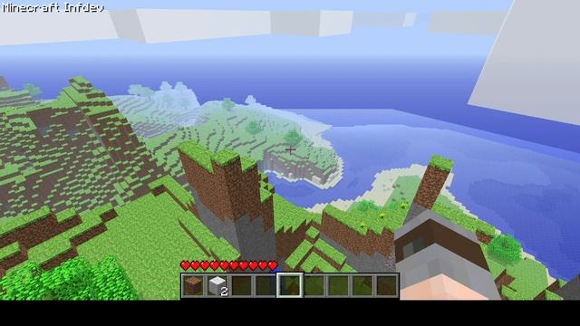 MINECRAFT infdev ищем красивую генерацию...