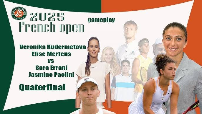 Кудерметова В / Мертенс Э — Эррани С / Паолини Я  Теннис. Ролан Гаррос 2025 Прямая трансляция