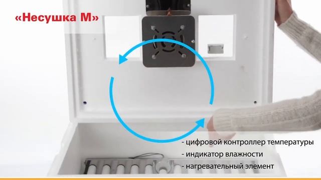 Інкубатор автоматичний на роліках Несушка-М на 76 яєць
