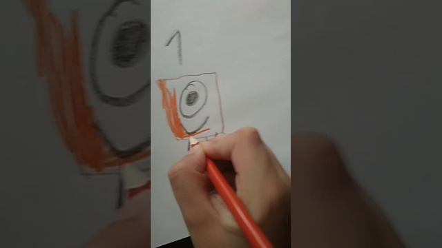 как нарисовать number bloks 1