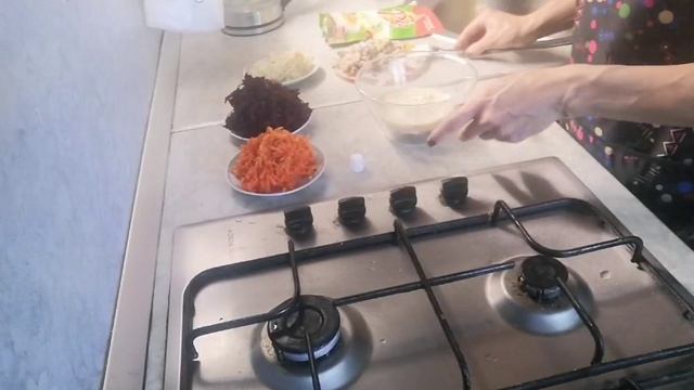 Бюджетный вариант селёдки под шубой