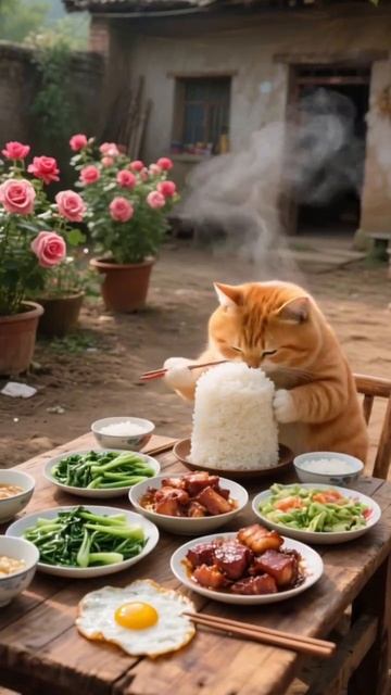 Рыжий котик из нейросети