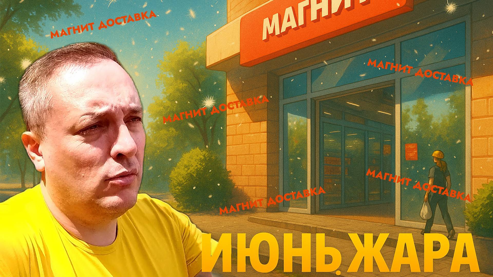 🔥 1 ИЮНЯ, ЖАРА и ПУХ! Как я выжил в Магнит Доставке 💨 | Летний День Курьера #Магнит #доставка