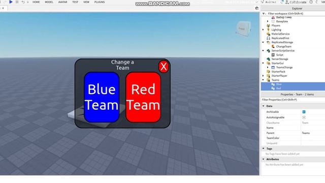 КАК СДЕЛАТЬ ВЫБОР ТИМА? | Roblox Studio