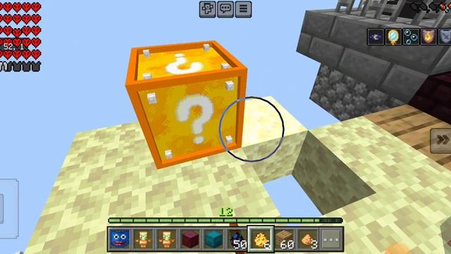 Майнкрафт выживание Скай блок из лаки блок играем за х