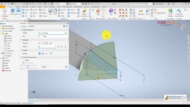 #135 Autodesk Inventor 2020. Модель потолочного вентилятора