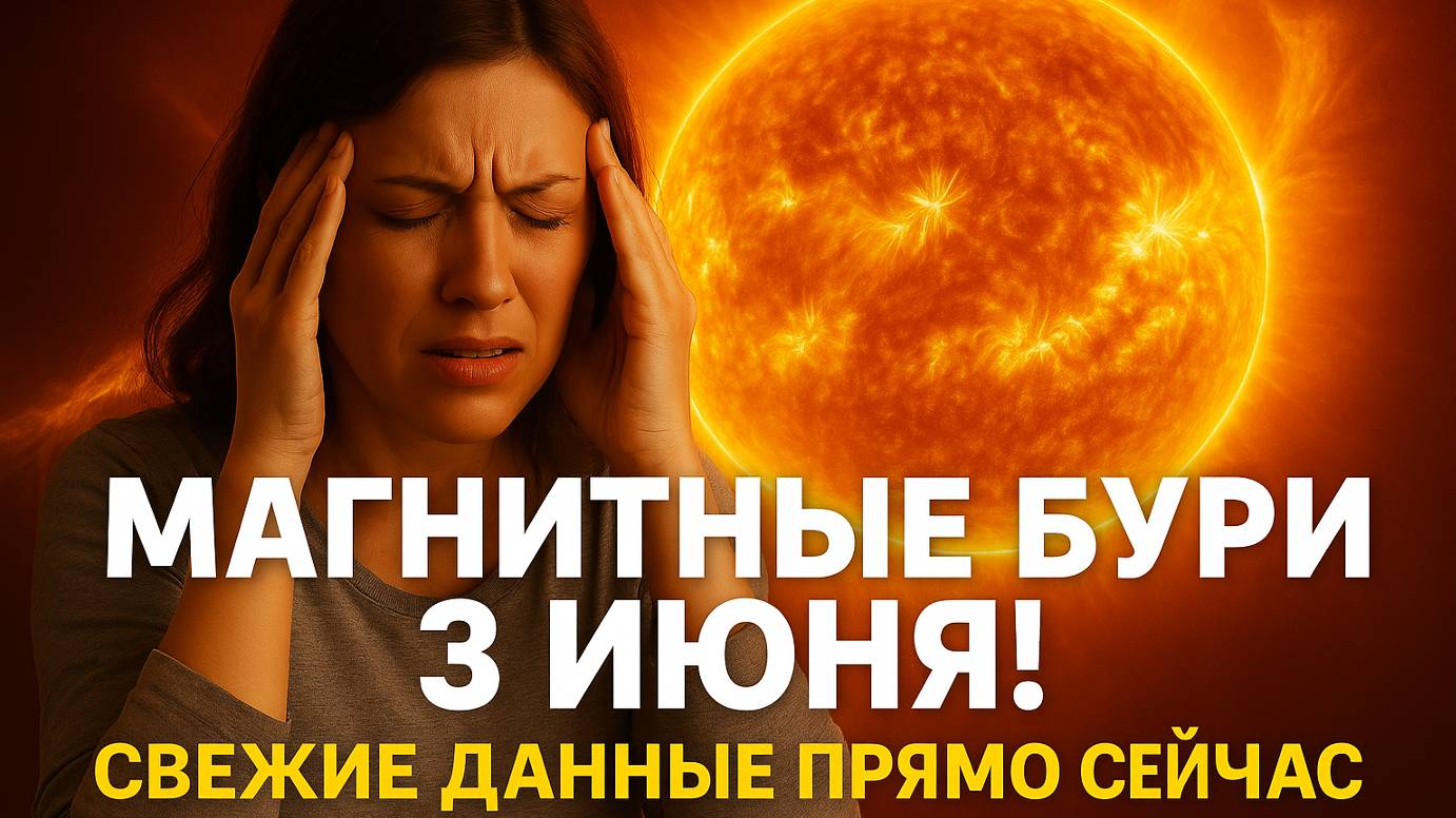 ⚡️ УДАР С НЕБА! МАГНИТНЫЕ БУРИ 3 ИЮНЯ УСИЛИВАЮТСЯ! СВЕЖИЕ ДАННЫЕ ПРЯМО СЕЙЧАС!