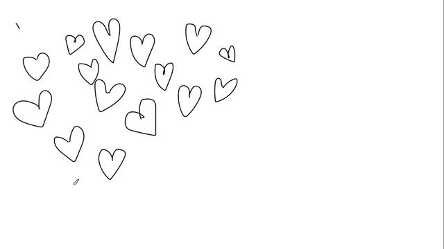 Рисуем армию сердечек часть09