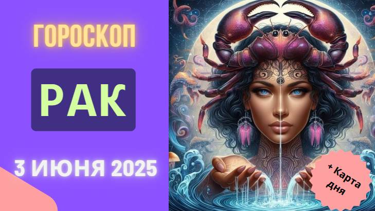 ♋ ГОРОСКОП НА СЕГОДНЯ 3 ИЮНЯ 2025: РАКИ, ПРИШЛО ВРЕМЯ ПРИСЛУШАТЬСЯ К СЕРДЦУ!