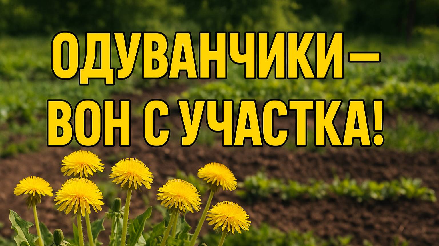 Одуванчики атакуют! Как победить сорняки без химии?