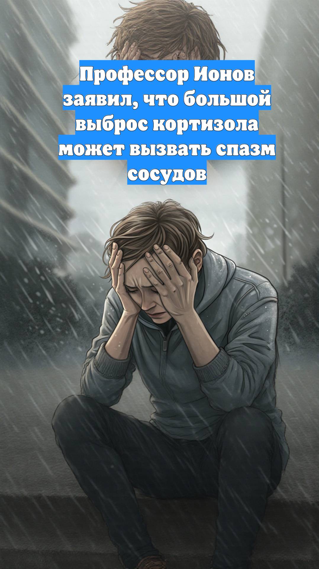 Профессор Ионов заявил, что большой выброс кортизола может вызвать спазм сосудов