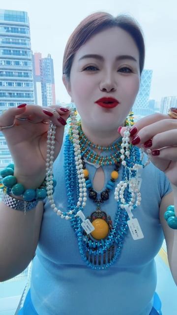 250602-5 Turquoise & Pearl Set: Wear the Sea of Stars on Your Body