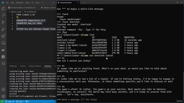 13 - Ollama Model Commands set clear save and load