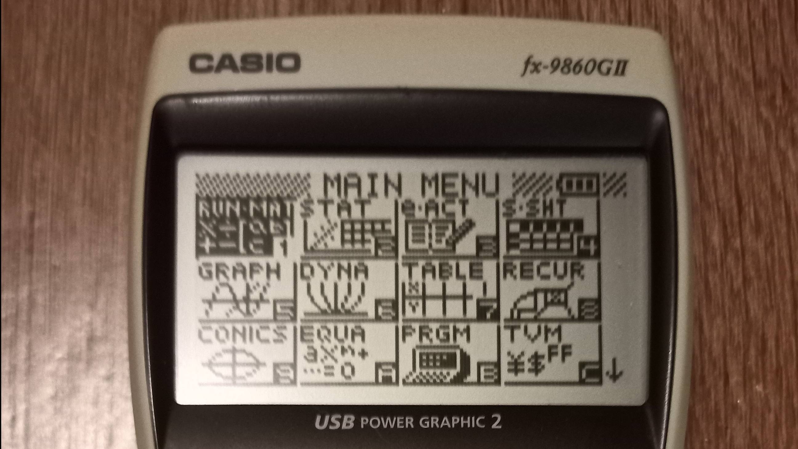 Casio fx-9860GII (Есть ли треугольник)