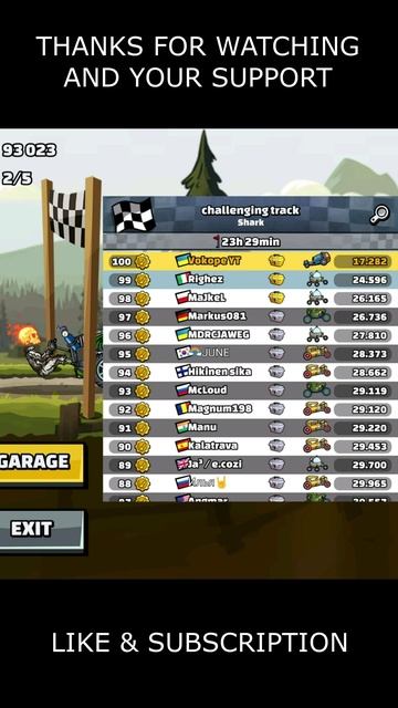🎧 Is BEAST The Best Today? 🎧 (Challenging Track) - Hill Climb Racing 2 #shorts #hcr2