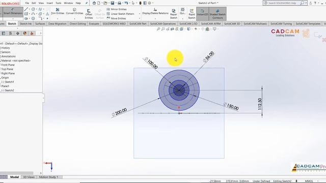 #19 SolidWorks Корпус заслонки