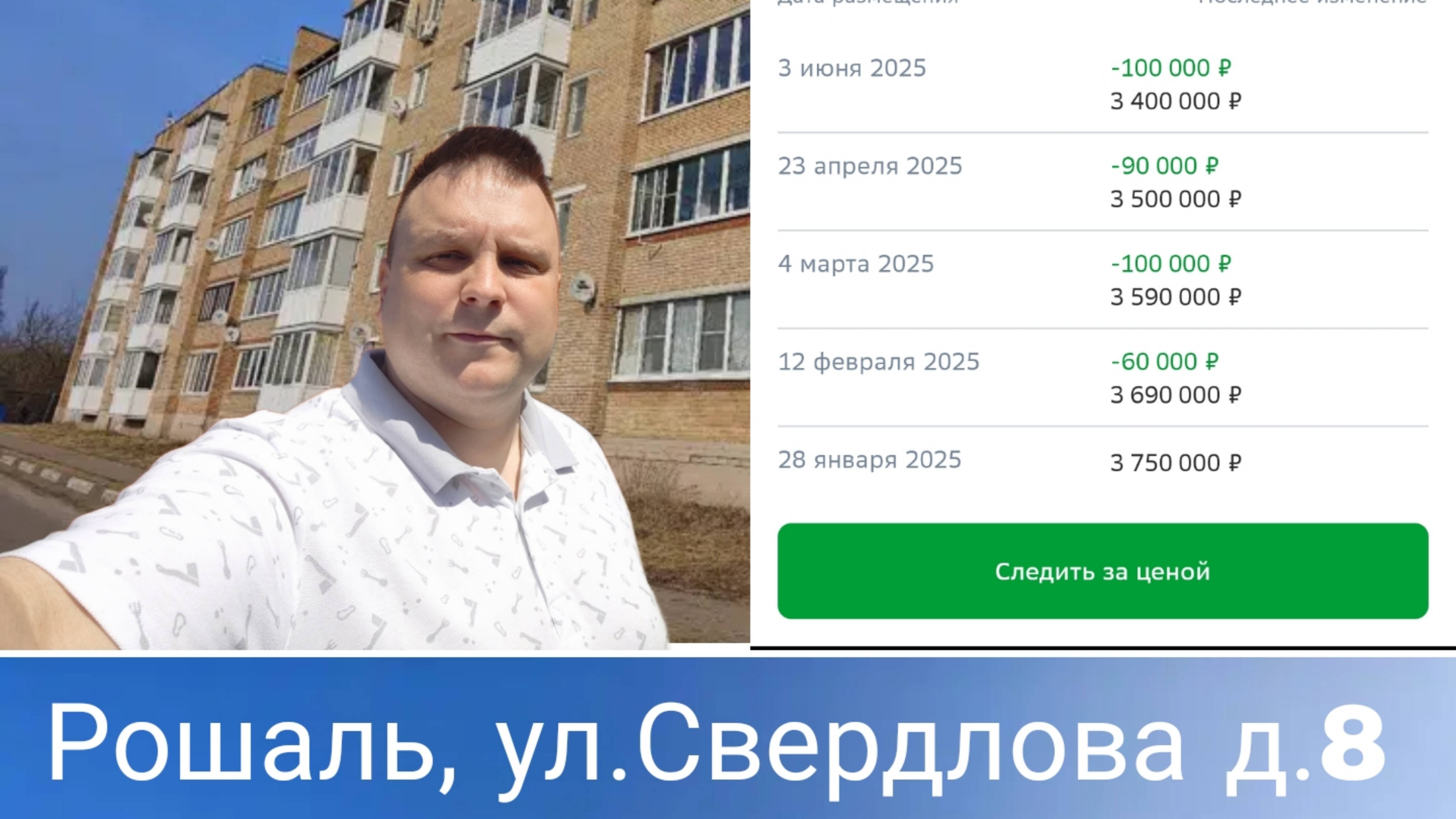 1шка евро на ул.Свердлова д.8 рошаль