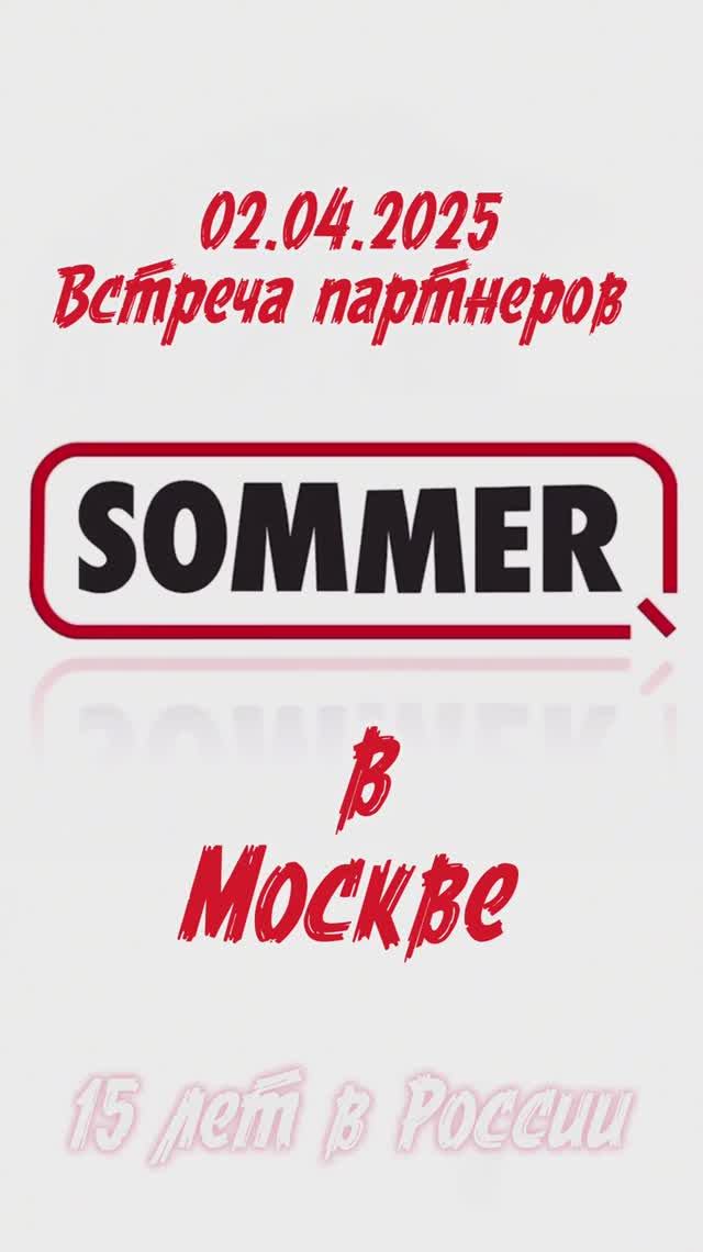 Встреча партнёров компании Sommer Россия