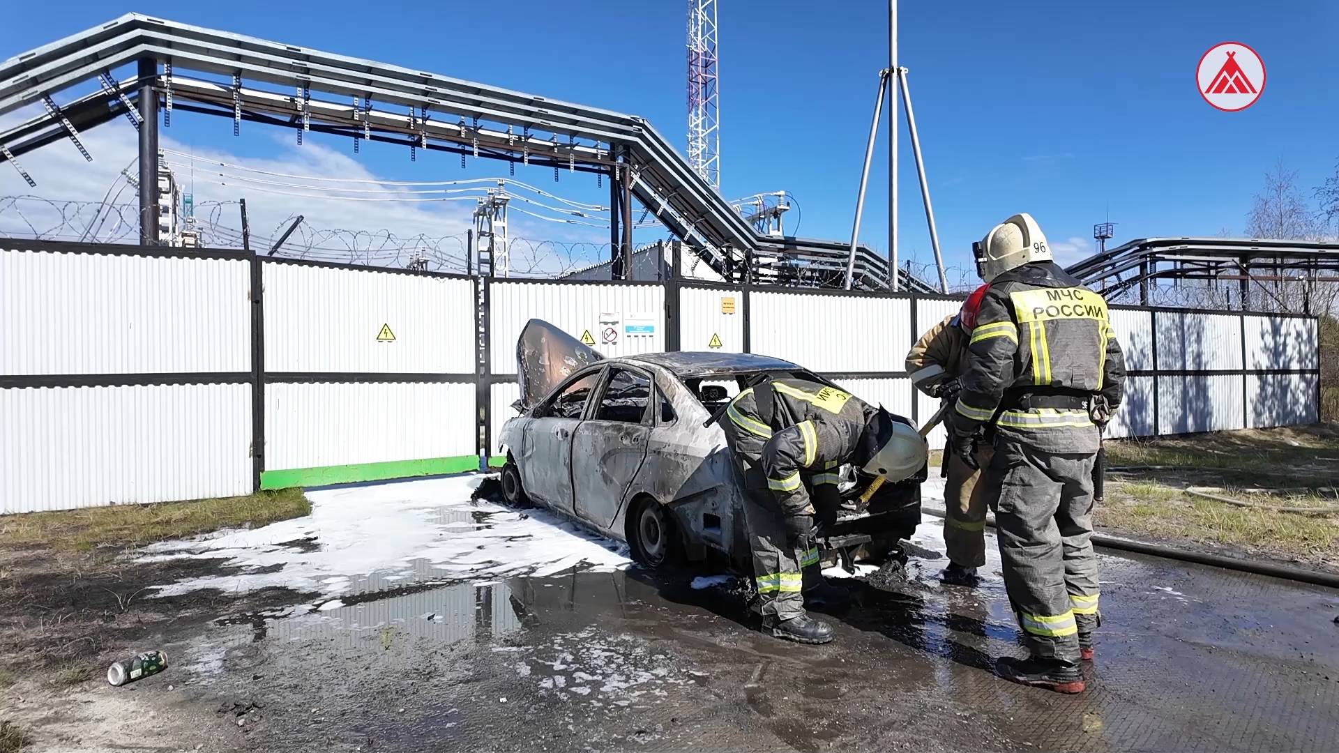 В Покачах сгорел автомобиль