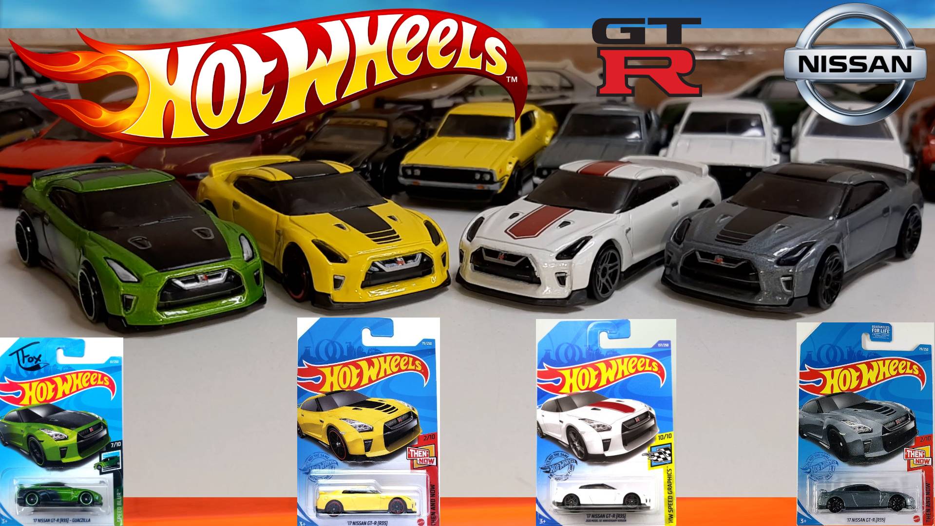 Hot Wheels 17 Nissan GT-R R35 Guaczilla HW Speed Blur 7/10