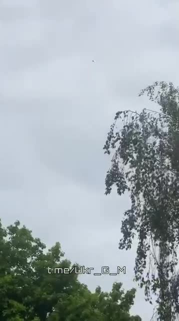Кадры пролета ударных БПЛА "Герань-2" до назначенной цели противника над Житомиром.