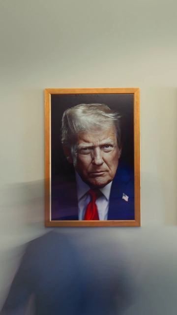 Новый официальный президентский портрет Трампа