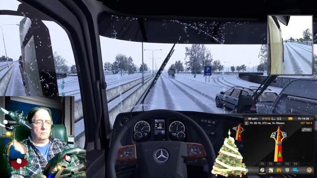 Euro Truck Simulator 2 ЗИМА