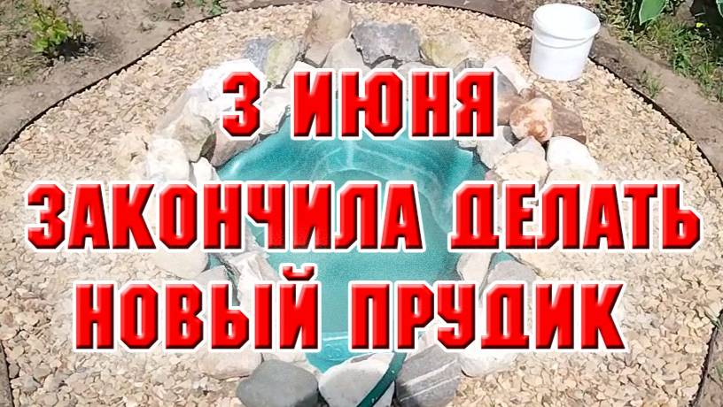 3 июня. Зона нового прудика. Строительные работы закончены