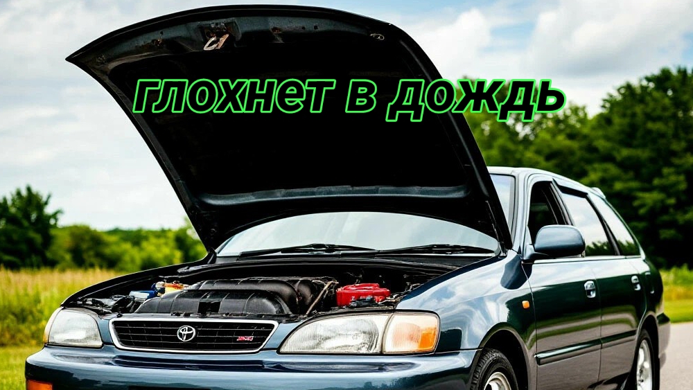 Toyota kaldina глохнет в дождь, не работают зеркала