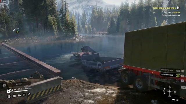 SnowRunner. Прохождение. 95 часть. Юкон. Caterpillar TH357.