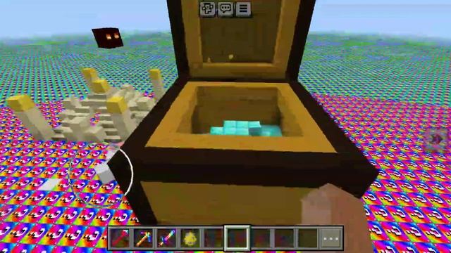 Minecraft лаки блоки райдужні плоский мир