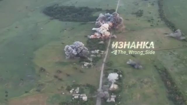 ВКС России нанесои удар 4-мя ФАБ-500 по ПВД 117 отмбр ВСУ в районе н.п. Новоэкономическое.