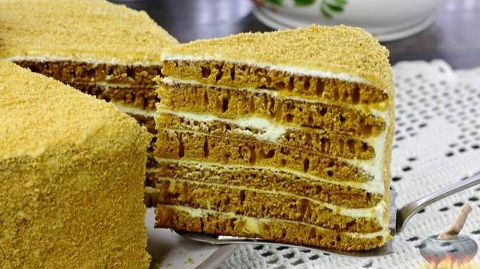 Вкуснее, чем ожидаешь. Проще, чем кажется. МЕДОВЫЙ ТОРТ НА СКОВОРОДЕ